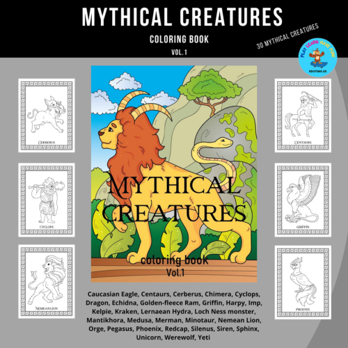 Mythical Creatures - coloring pages's featured image