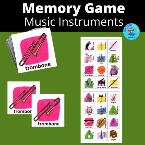 Music Instruments - memory game's featured image
