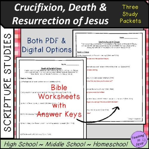 Crucifixion, Death, Burial and Resurrection of Jesus Bible Scripture Studies's featured image