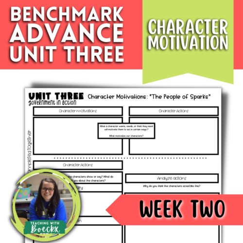 Benchmark Advance - Grade 4 - Unit Three - Week One - Characters Motivations's featured image