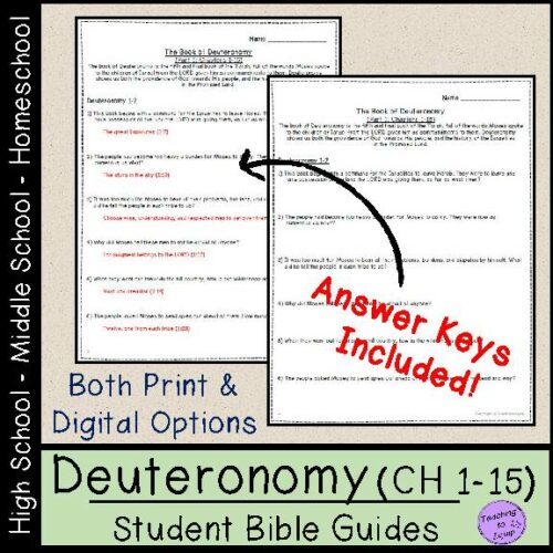 Deuteronomy Bible Study Questions (CH 1-15)'s featured image