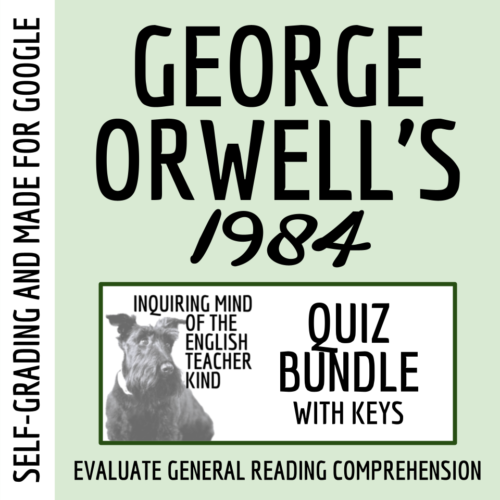 1984 Quiz and Answer Key Bundle for Google Drive's featured image