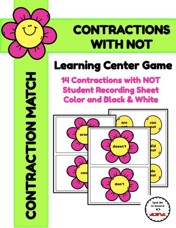 Contraction Match! Contractions with Not