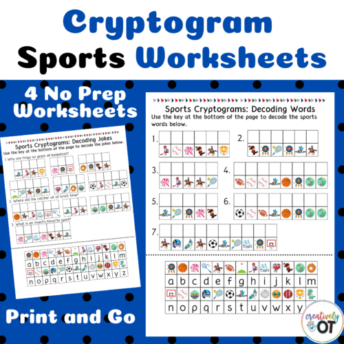 Sports Cryptogram and Decoding Worksheets's featured image