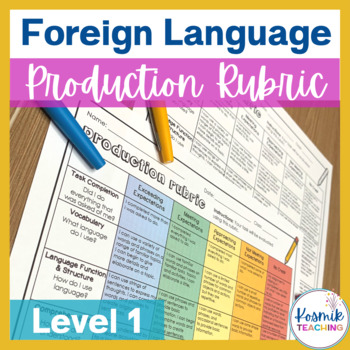 Foreign Language Level 1 Production Proficiency Rubric