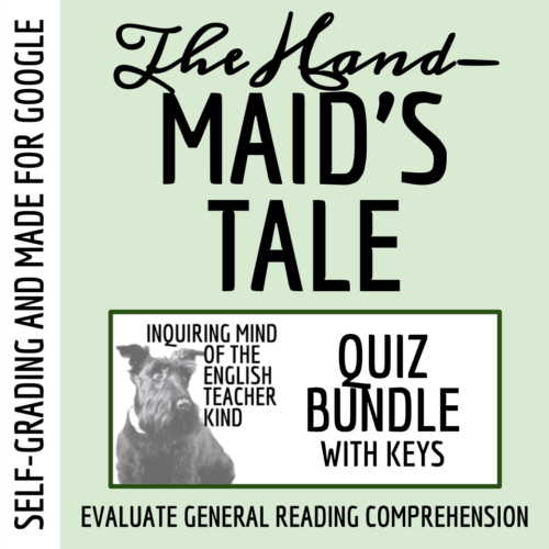 The Handmaid's Tale Quiz and Answer Key Bundle for Google Drive's featured image