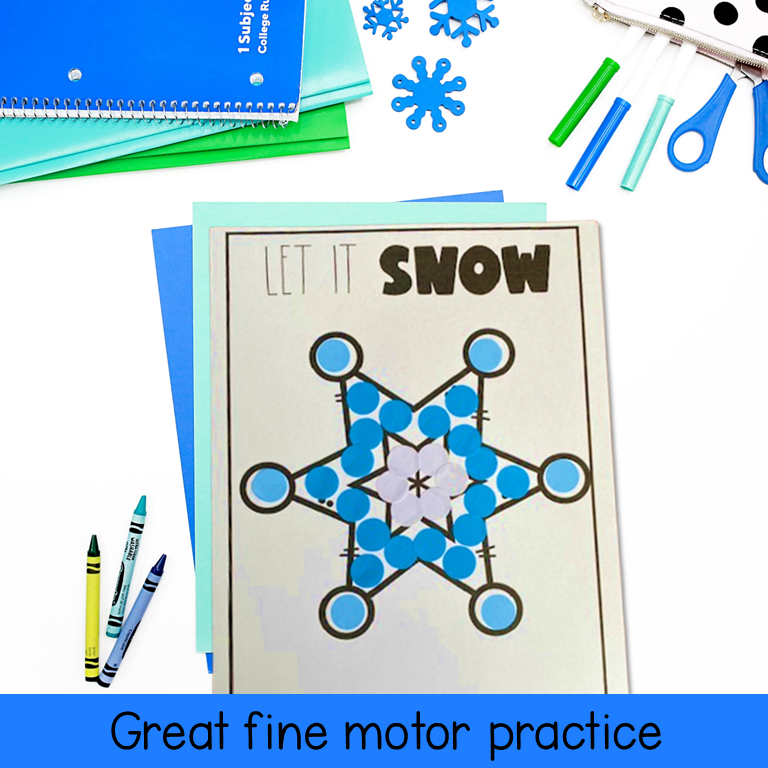 Winter Crafts Fine Motor Activities for Preschool, Pre-K and Kindergarten -  Classful