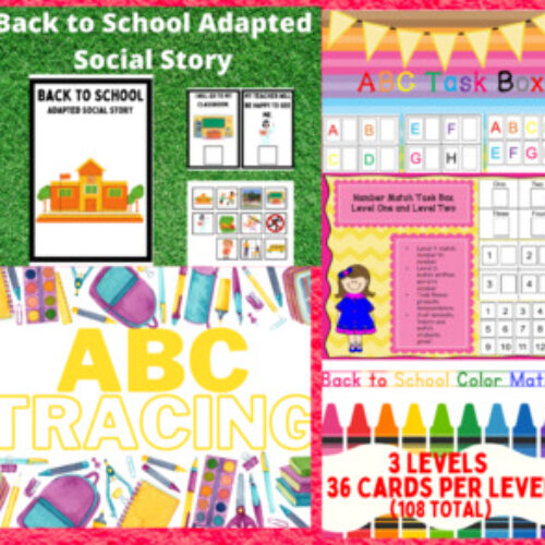 Back to School Task Card Bundle (phonics, math, tracing, and more ...