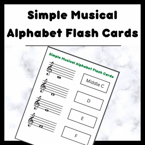 Simple Musical Alphabet Flash Cards's featured image