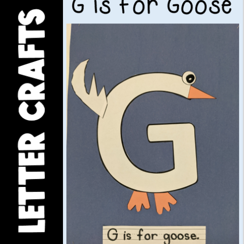 Letter G Craft - G is for Goose Printable Alphabet Beginning Sound Activity's featured image