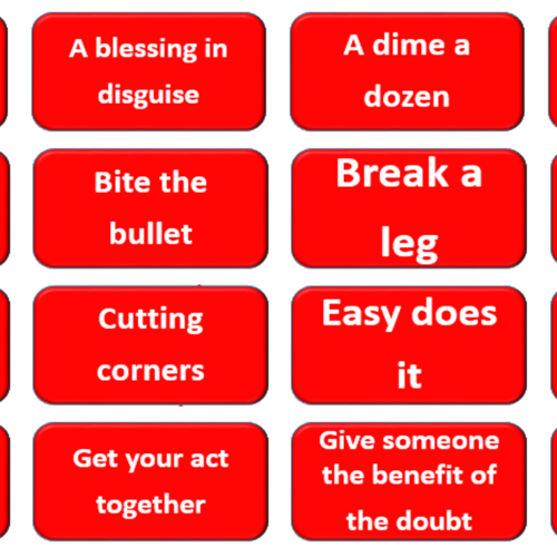 1,552 Idioms Flash Cards Game, 2 Activity Sheets, 3 Fallen Idioms Puzzles's featured image