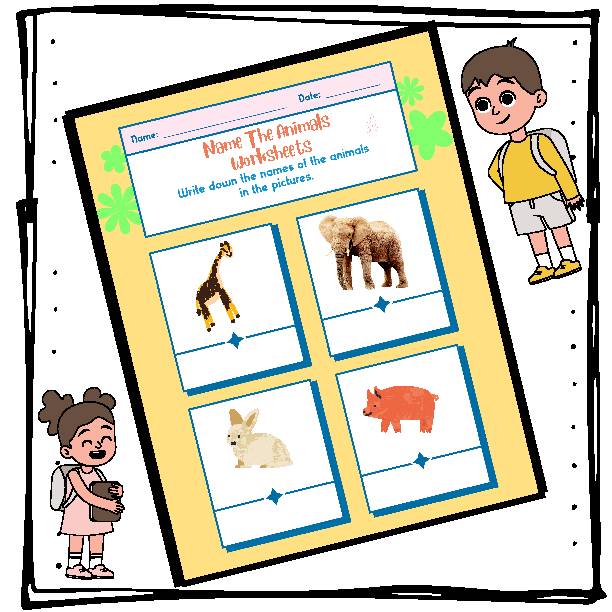 NAME THE ANIMALS WORKSHEETS - Classful