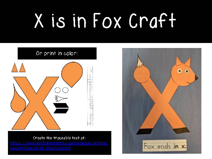 letter x craft
