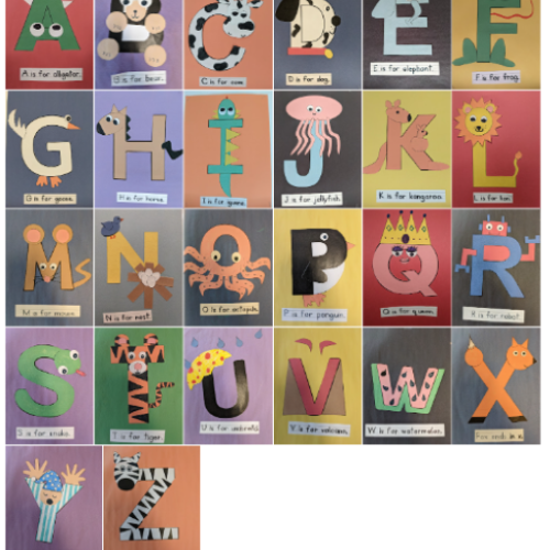 Uppercase Alphabet Letters Crafts | Beginning Sound Letter Craft ...