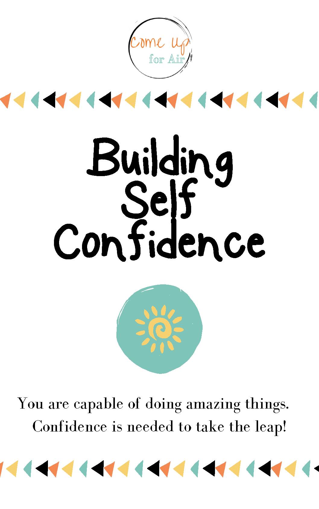 Building Self Confidence Lesson