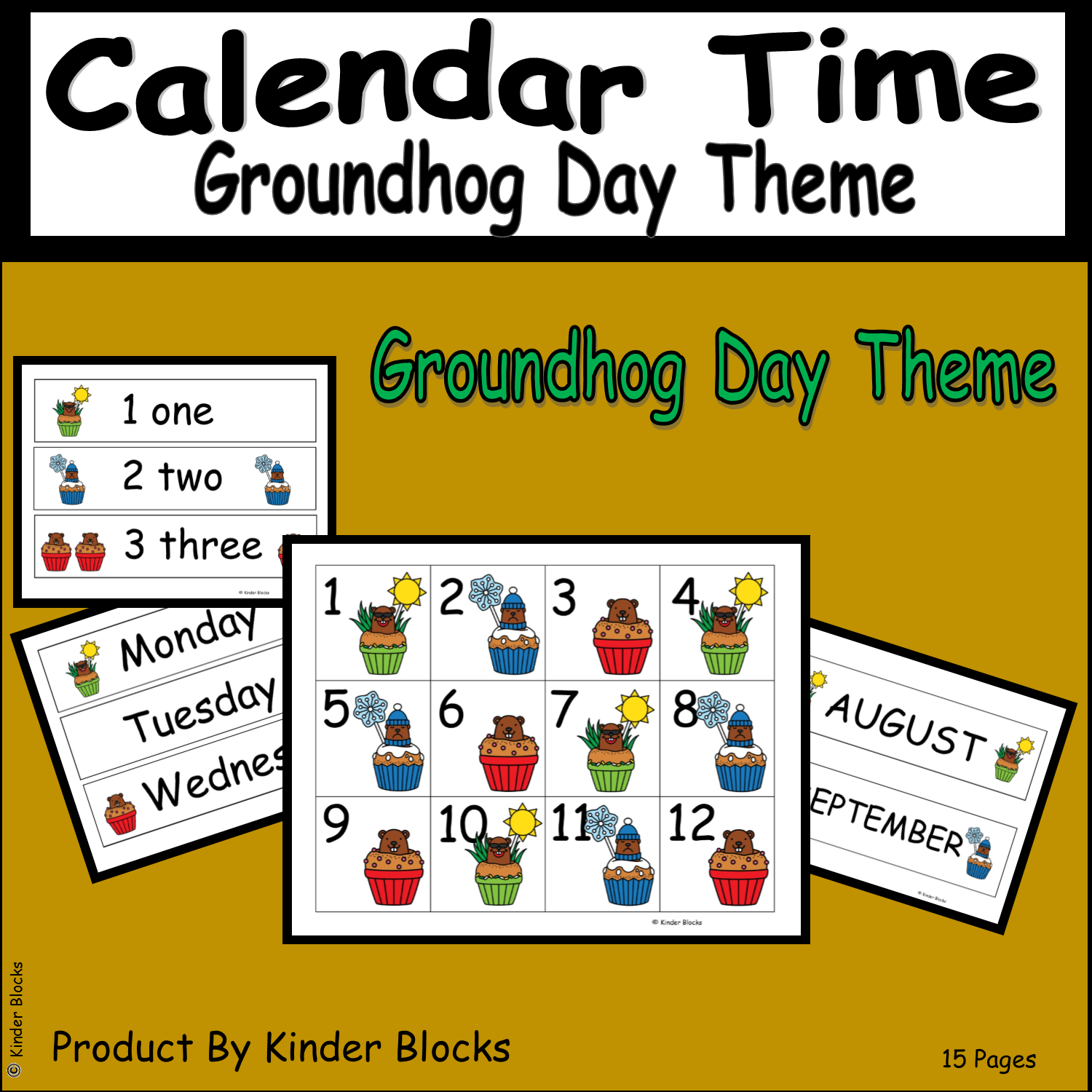 Groundhog Day Calendar Collection Classful