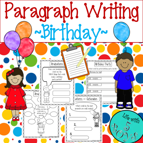 Paragraph Writing Birthday's featured image
