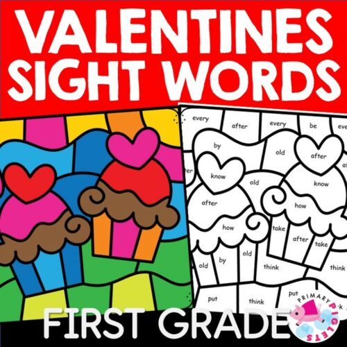 VALENTINE'S DAY READING | VALENTINE'S DAY COLOR BY CODE SIGHT WORDS | VALENTINE'S DAY COLOR BY SIGHT WORDS's featured image