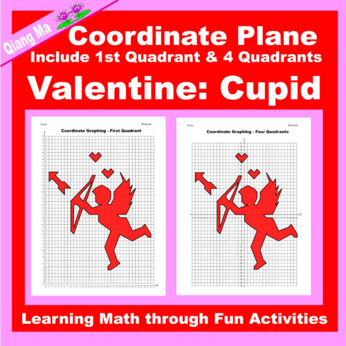 Valentine Coordinate Plane Graphing Picture: Cupid's featured image