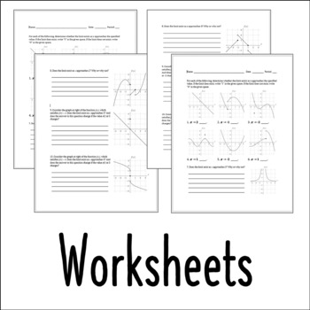 AP Calculus- Existence of Limits | PowerPoint and Worksheets - Classful