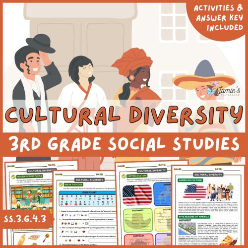 Cultural Diversity Activity & Answer Key 3rd Grade Social Studies's featured image