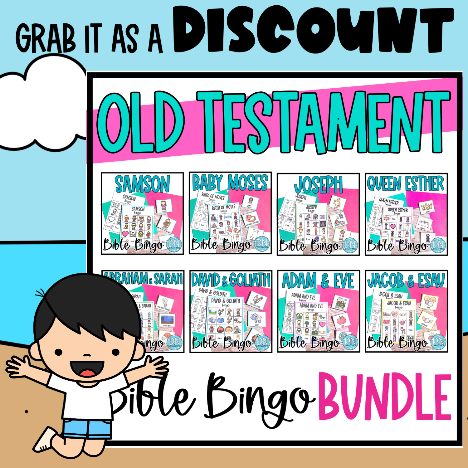 Adam and Eve Bible Bingo l Bible Games l Old Testament Games l Adam and Eve  Sunday School Activities l Bible homeschool - Classful