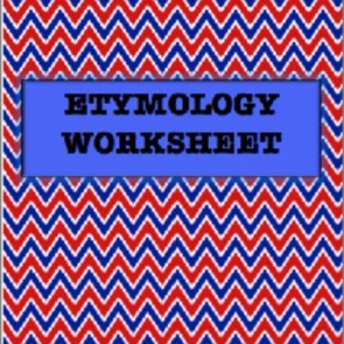 Etymology Worksheet's featured image