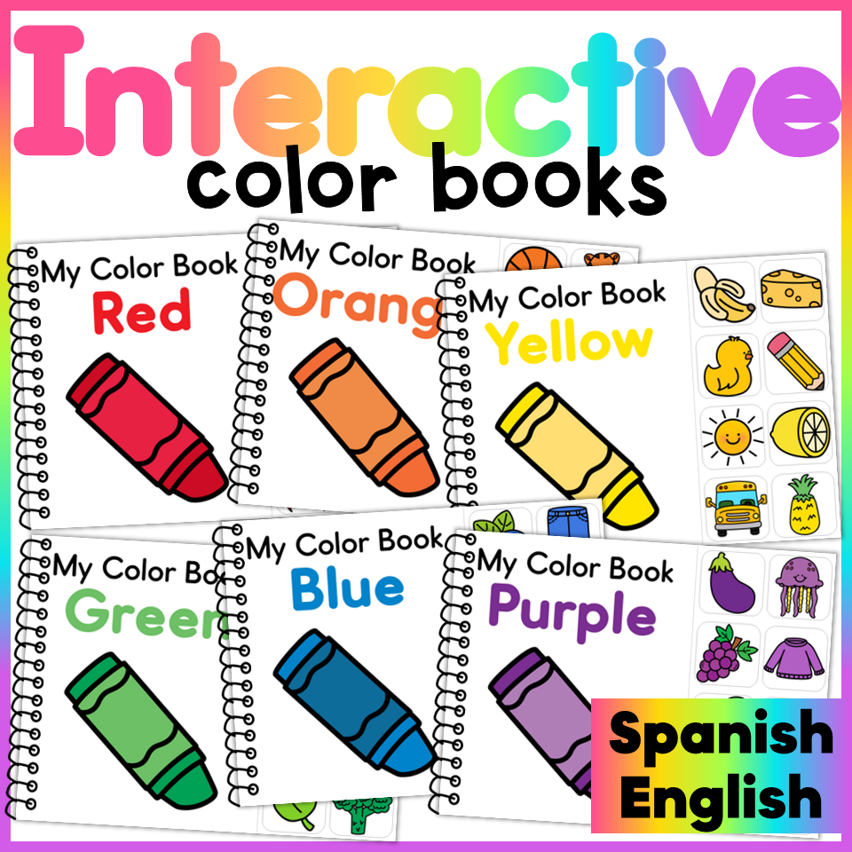 Interactive Color Books - English and Spanish