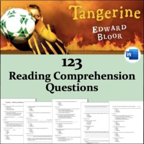 Tangerine by Edward Bloor - Reading Comprehension Questions's featured image