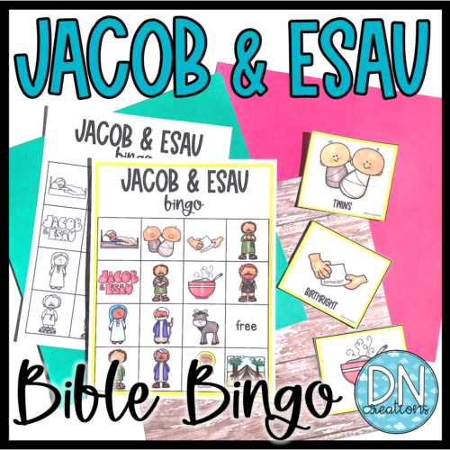 Jacob and Esau Bible Bingo l Jacob and Esau Bible Activity l Sunday School Lessons l Bible Lessons's featured image