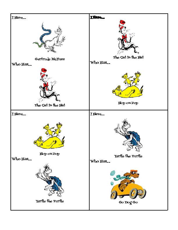 Cat In The Hat Characters Names