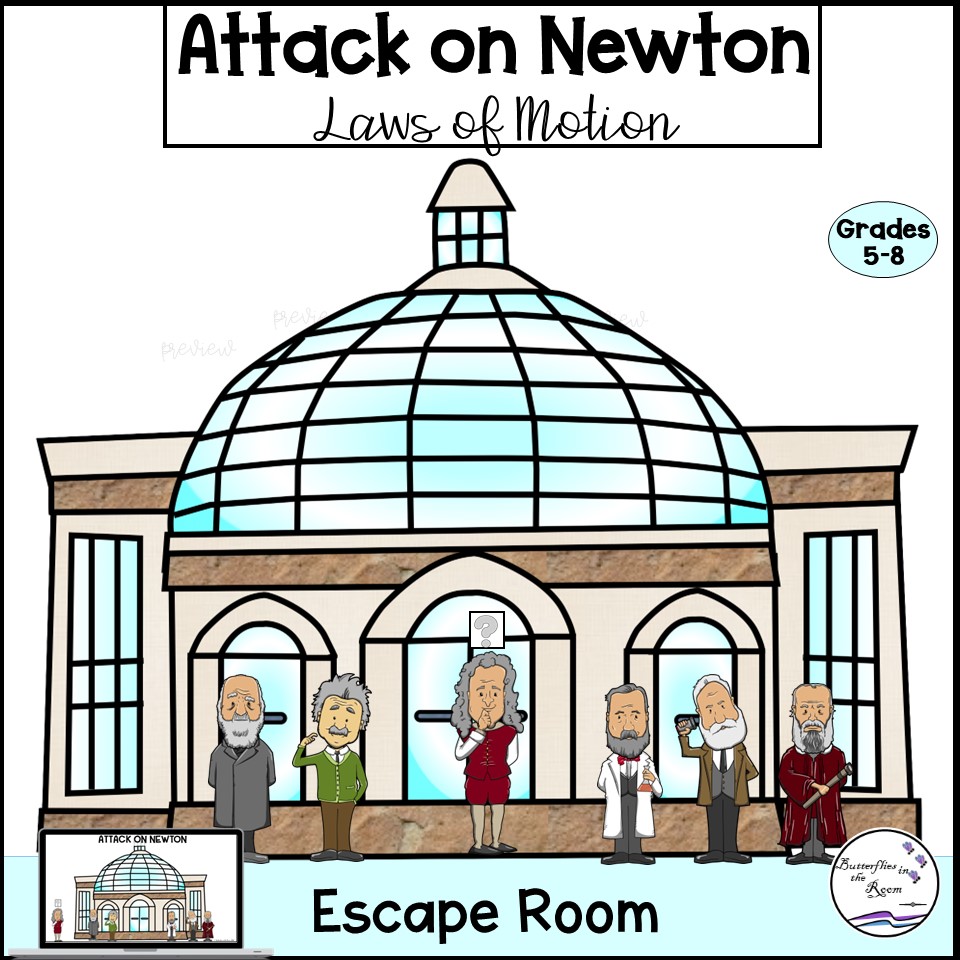 Newton's Laws of Motion Escape Room Activity