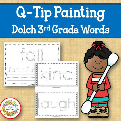 Sight Word Activities with Q Tip Painting Dolch Third Grade Words's featured image