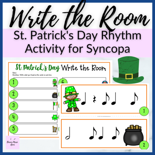 Syncopa St. Patrick's Day Write the Room for Rhythm in Spring for Elementary Music's featured image
