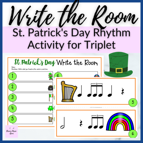 Triplet St. Patrick's Day Write the Room for Rhythm in Spring for Elementary Music's featured image