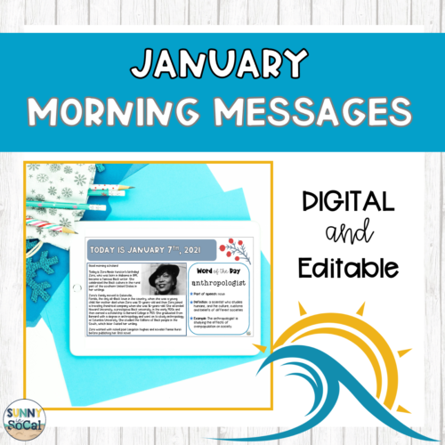 Morning Meeting Messages | January's featured image