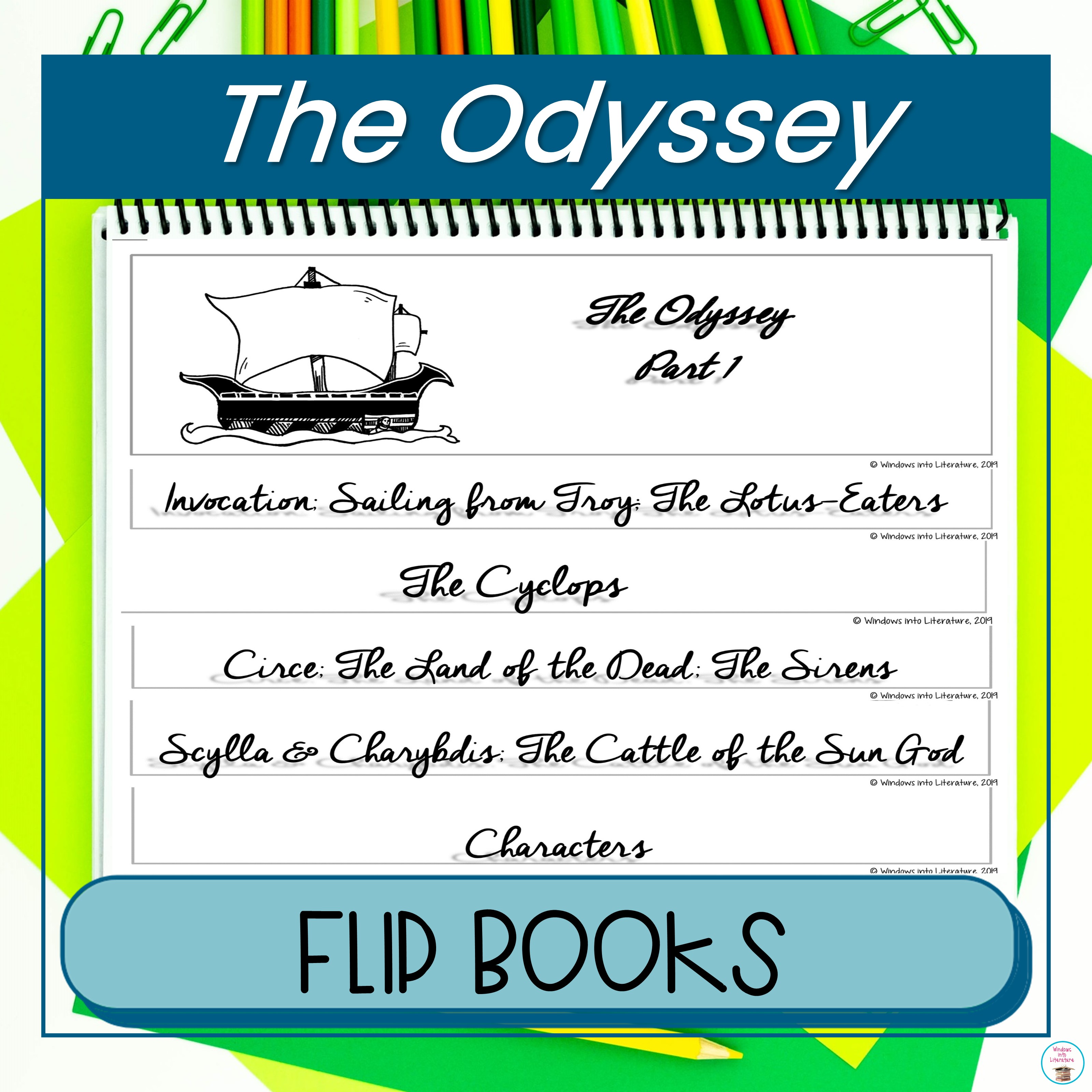 The Odyssey Study Guide Flip Books