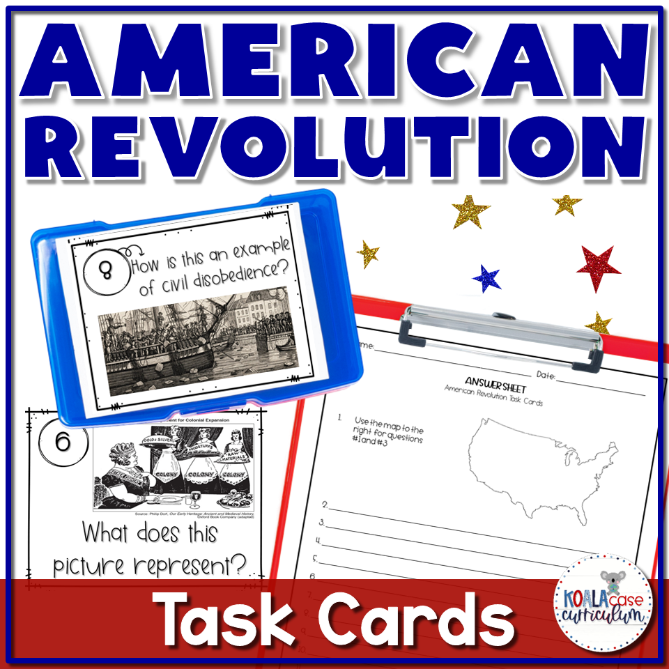 American Revolution Task Card Activity