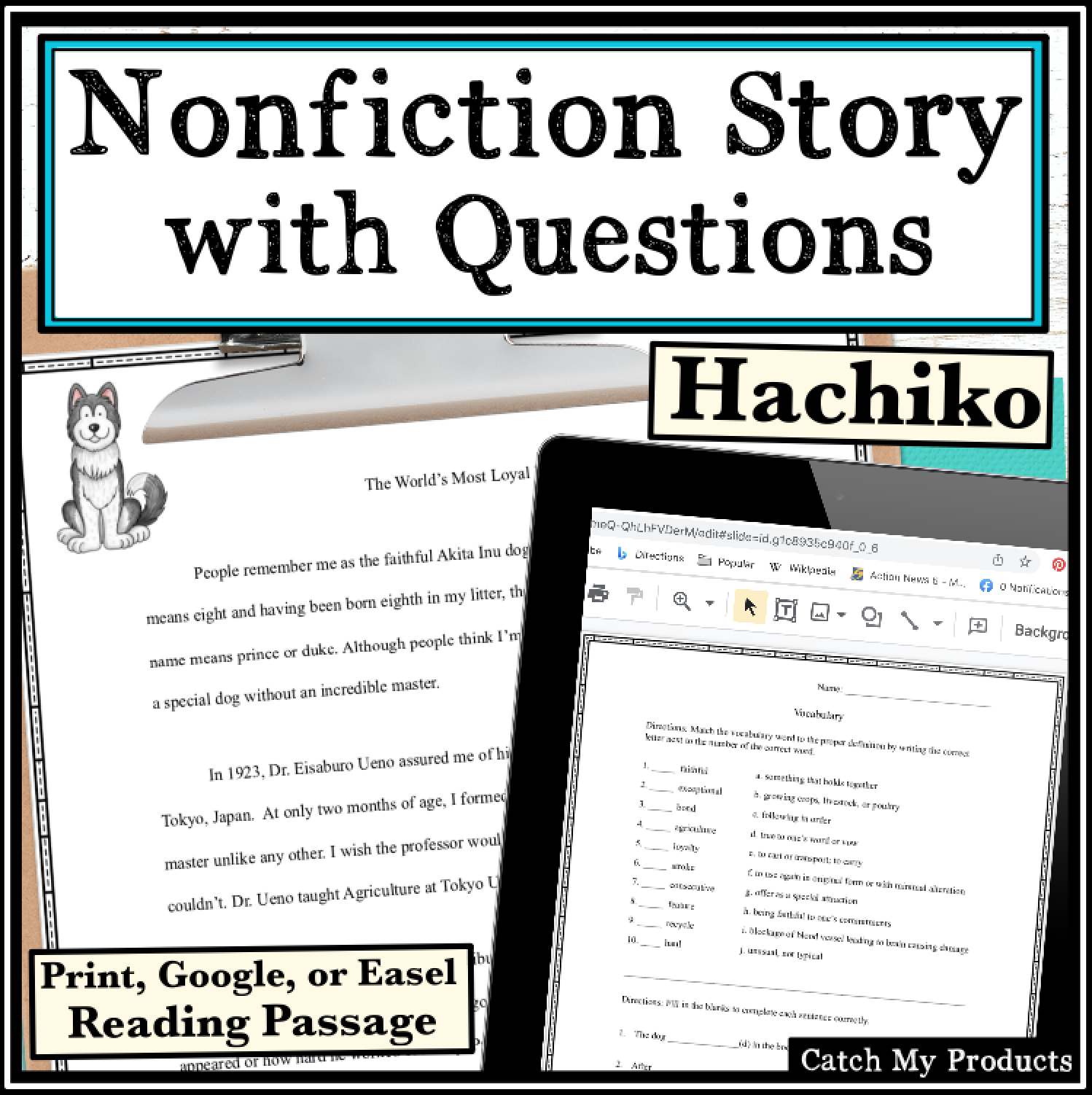Hachiko Nonfiction Reading Passage with Questions