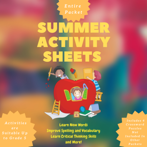 Summer Activity Sheets: Learn Spelling, Vocabulary and Critical Thinking with a Summertime Theme, Grades K - 5's featured image