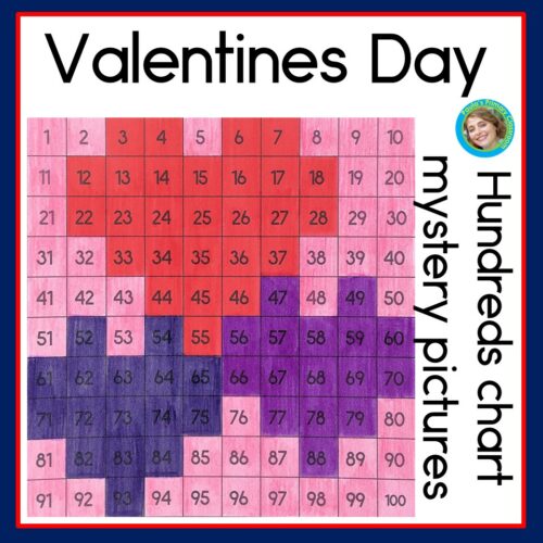 Valentines Day 100s Charts | Hundreds Chart | 100 Chart Mystery Pictures's featured image