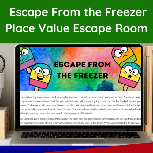 4th Grade Place Value Math Review Activity- Escape Room's featured image