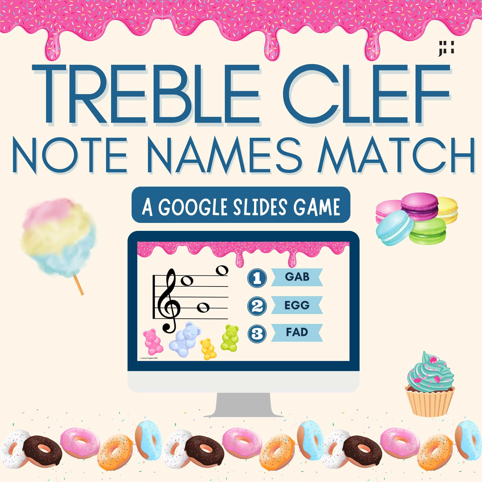 Treble Clef Note Name Match: A Digital Game to Learn the Note Names on the Staff