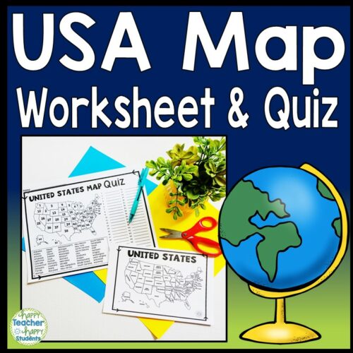 United States Map Quiz & Worksheet: USA Map Test w/ Practice Sheet (US Map Quiz)'s featured image