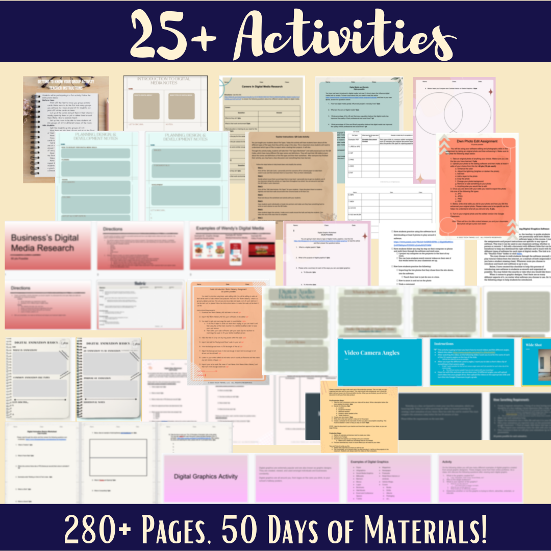 Digital Media Course & Bundle- 1 Semester - Classful