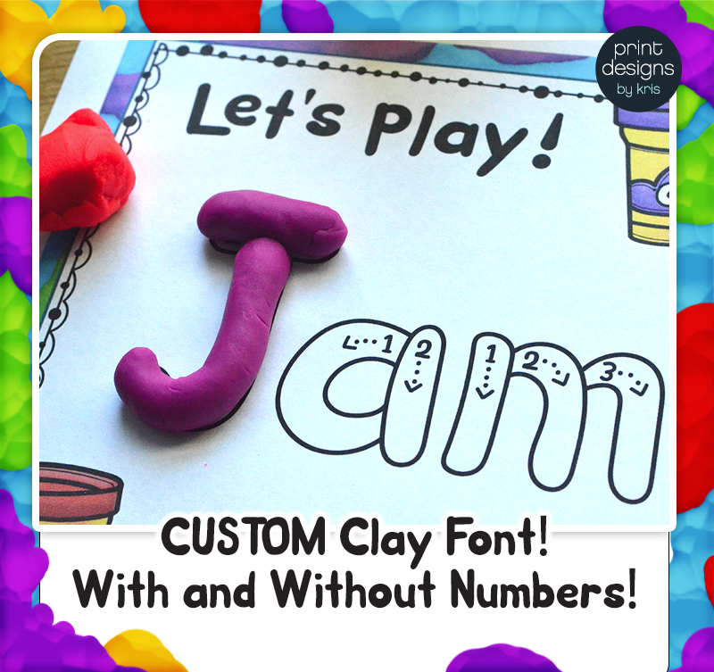 Editable Playdoh Name Mats Play Dough - Classful