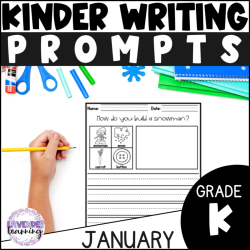 January Writing Prompts for Kindergarten and 1st Grade - Winter Writing Prompts's featured image