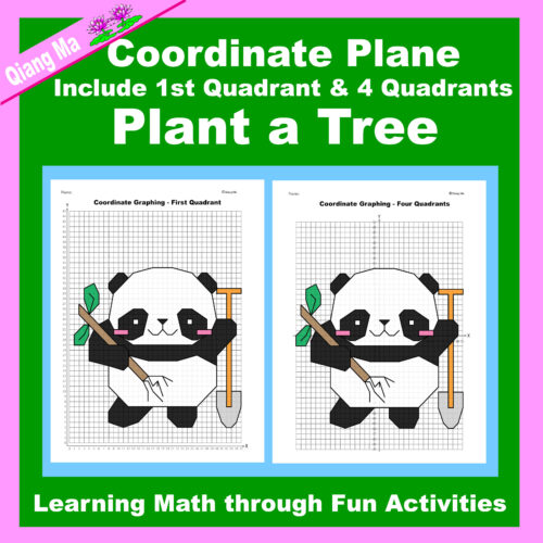 Arbor Day Coordinate Plane Graphing Picture: Plant a Tree's featured image