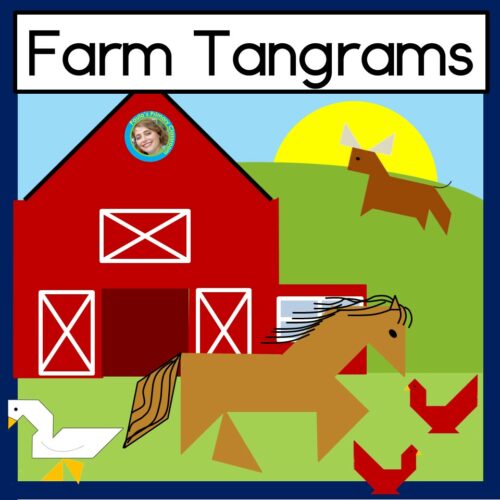 Farm Tangram Puzzles | 2D Shapes Math Center | Printable Tangrams's featured image