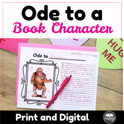 Ode to a Book Character: Fun Poetry Activity for Valentine's or anytime!'s featured image